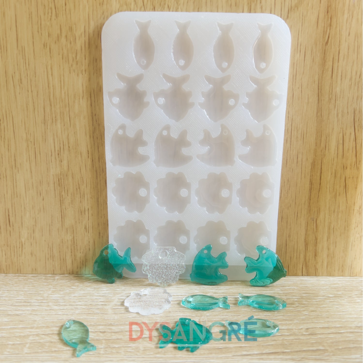 Moule en silicone Pampilles Sous l'eau