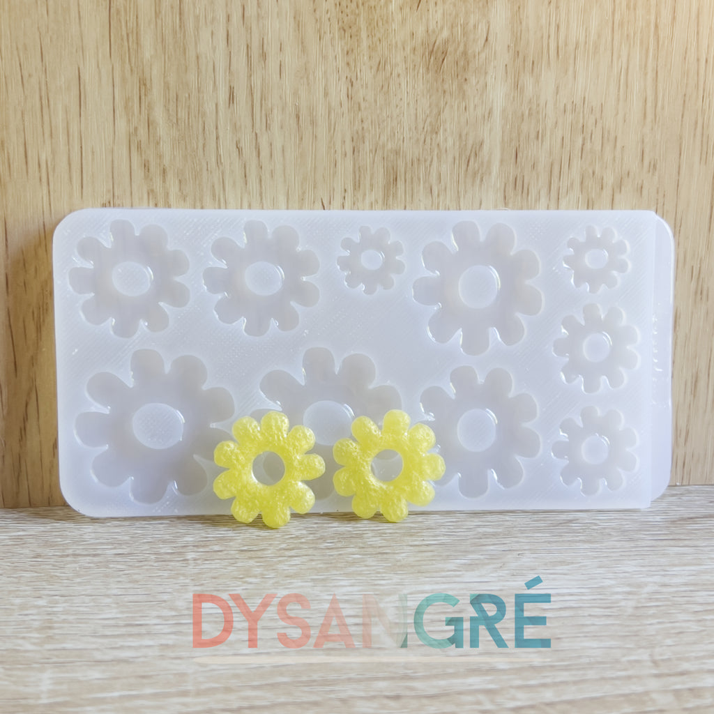 Moule en silicone Pampilles Multi-tailles Fleurs de Paquerette