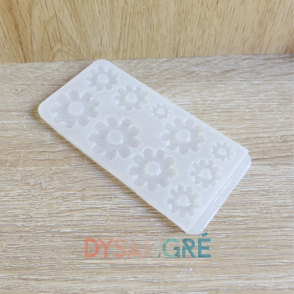 Moule en silicone Pampilles Multi-tailles Fleurs de Paquerette