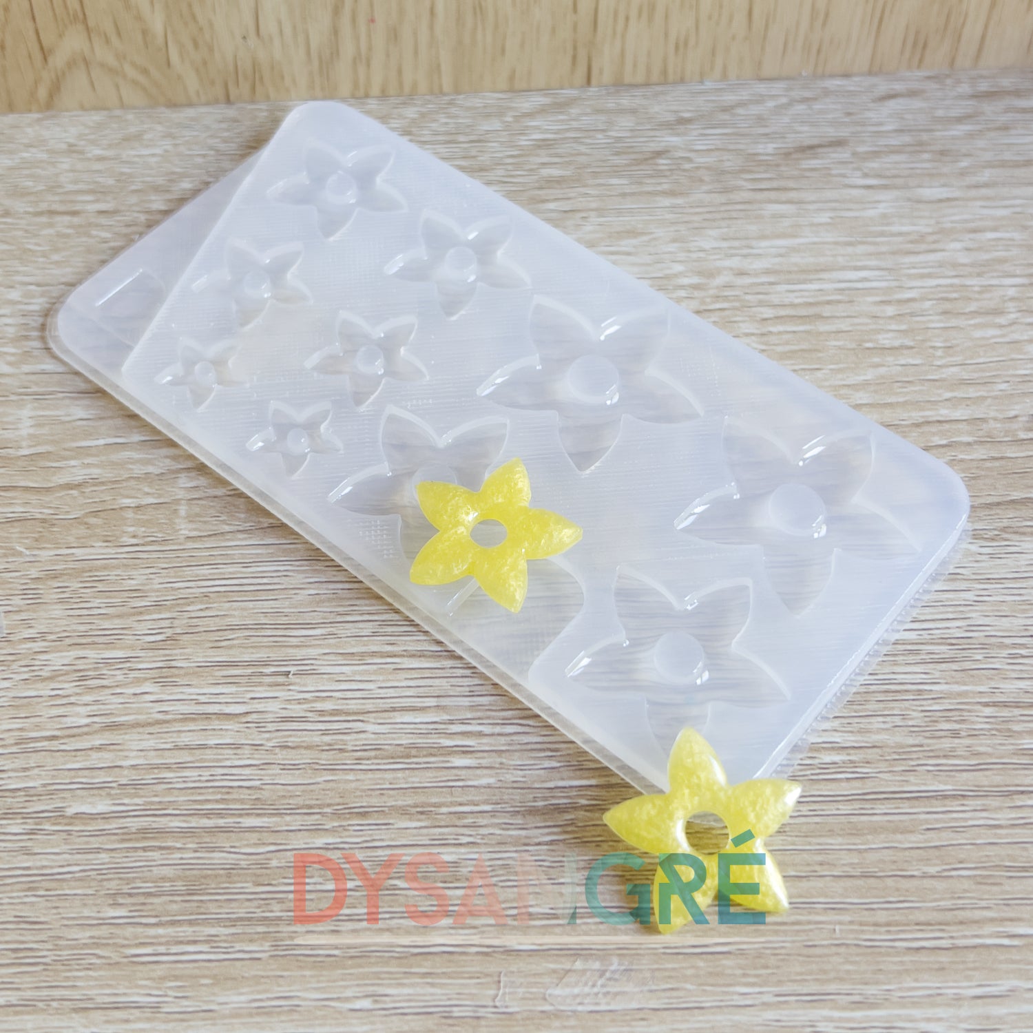 Moule en silicone Pampilles Multi-tailles Fleurs de Monoï