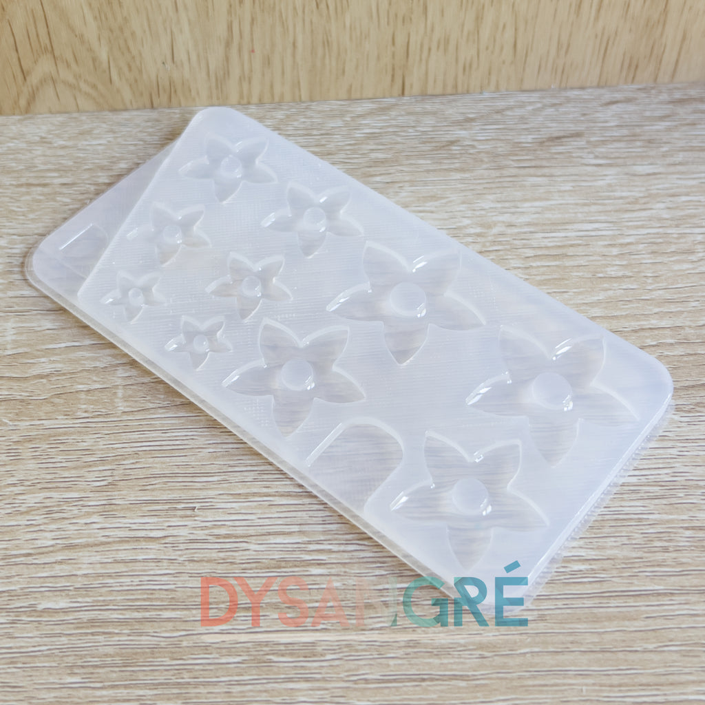 Moule en silicone Pampilles Multi-tailles Fleurs de Monoï