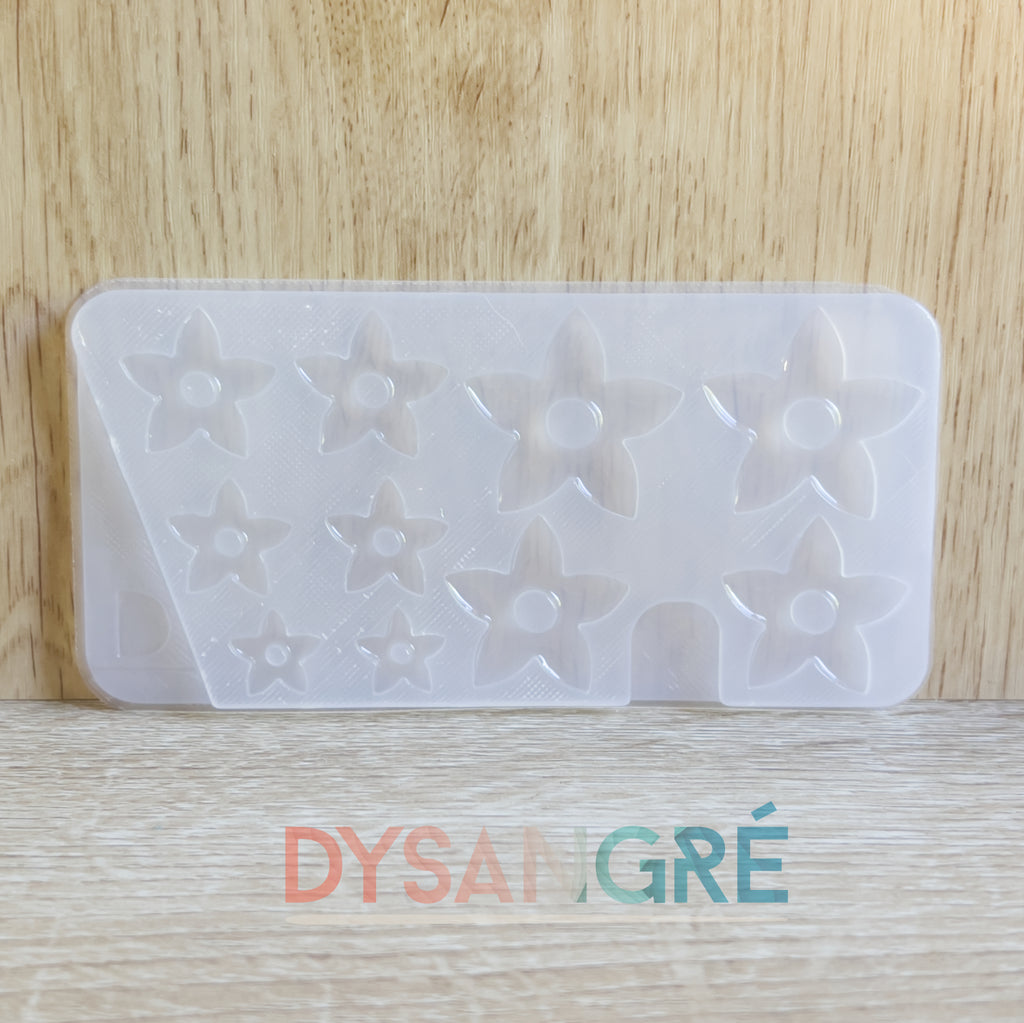 Moule en silicone Pampilles Multi-tailles Fleurs de Monoï