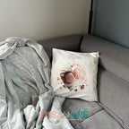 Housse de coussin personnalisée coeur avec votre photo et prénom